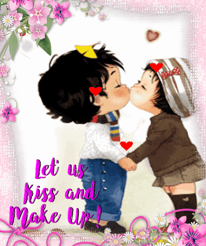 My Kiss & Make Up Day Card.