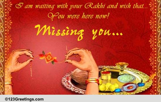Missing Your Brother On Rakhi. Free Miss You eCards, Greeting Cards