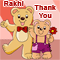 A Sweet Thank You Wish On Rakhi.