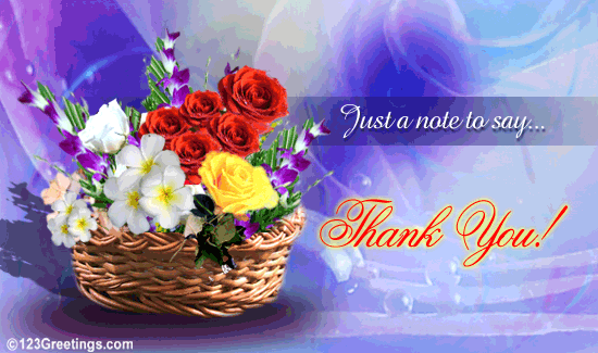 thank you card messages. Choose from animated cards,