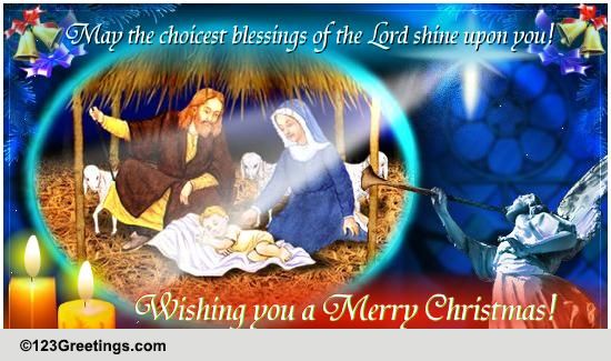 Wishing You A Merry Christmas&hellip; Free Angel eCards, Greeting Cards