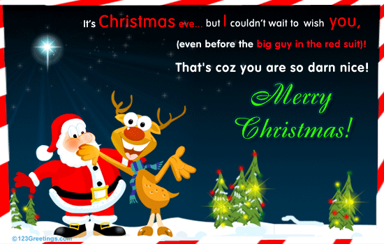 Christmas Eve Wishes! Free Christmas Eve eCards, Greeting Cards | 123 Greetings