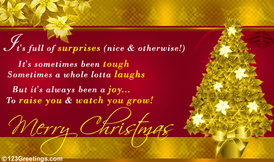 Christmas Wishes For Son Or Daughter! Free Family eCards, Greeting