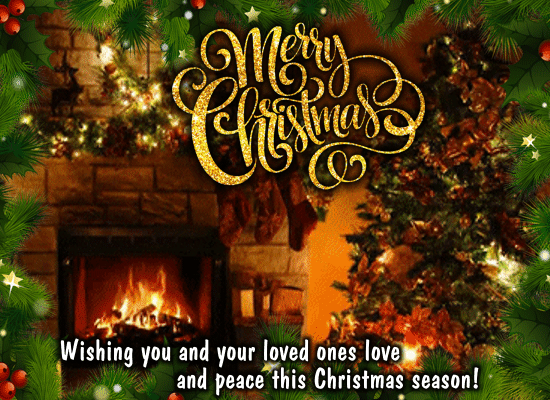 Wishing Your Family A Merry Christmas. Free Family eCards | 123 Greetings