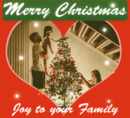 Merry Christmas, Family... Free Family eCards, Greeting Cards | 123