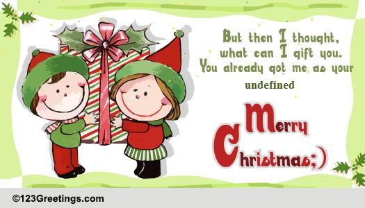 A Special Christmas Gift! Free Family eCards, Greeting Cards | 123 Greetings