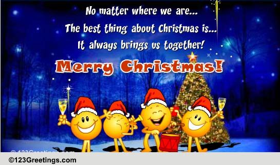 Merry Christmas! Free Family eCards, Greeting Cards | 123 Greetings