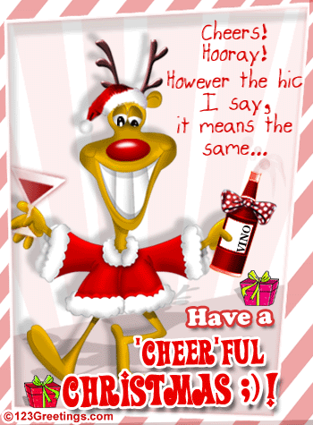 Christmas Cheers! Free Friends eCards, Greeting Cards | 123 Greetings