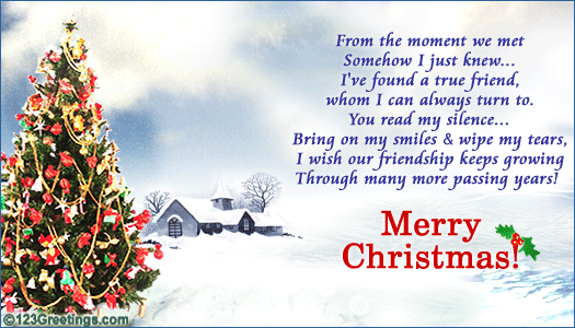 A Christmas Wish! Free Friends eCards, Greeting Cards | 123 Greetings
