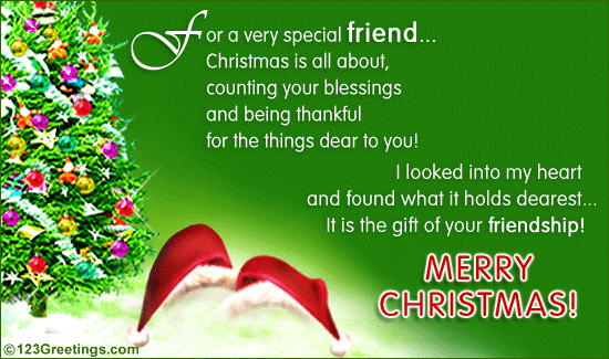 Merry Christmas To A Special Friend