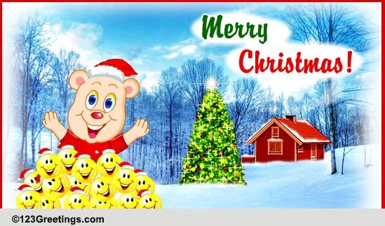 Christmas Smiles For A Friend! Free Friends Ecards, Greeting Cards 