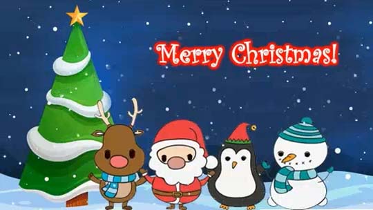 Merry Christmas To All My Friends. Free Friends eCards, Greeting Cards