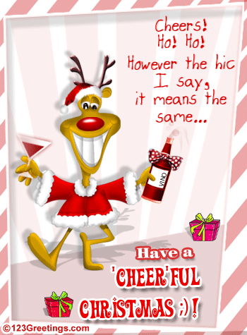 Christmas Cheer For Friends! Free Humor & Pranks eCards | 123 Greetings