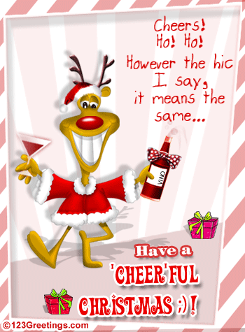 Christmas Cheer For Friends! Free Humor &amp; Pranks eCards | 123 Greetings