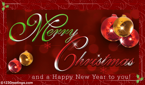 Christmas And New Year Wishes&hellip; Free Business Greetings eCards | 123