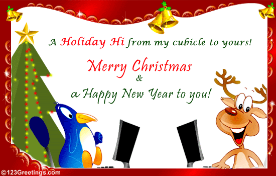 Christmas Wish For Colleague! Free Business Greetings eCards | 123 Greetings