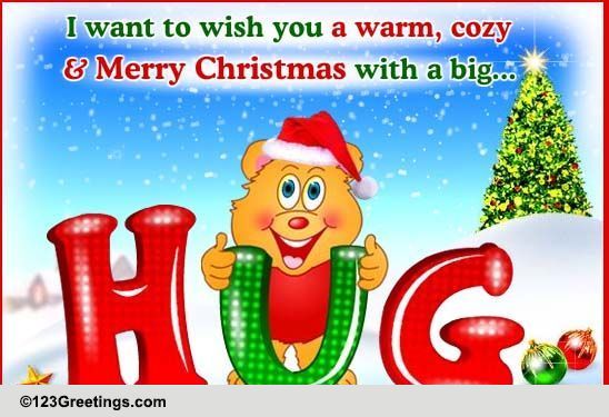Big Christmas Hug! Free Hugs eCards, Greeting Cards | 123 Greetings
