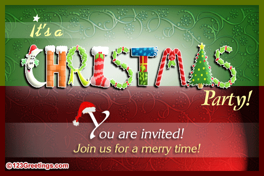 Christmas Invitation! Free Invitations eCards, Greeting Cards | 123 ...