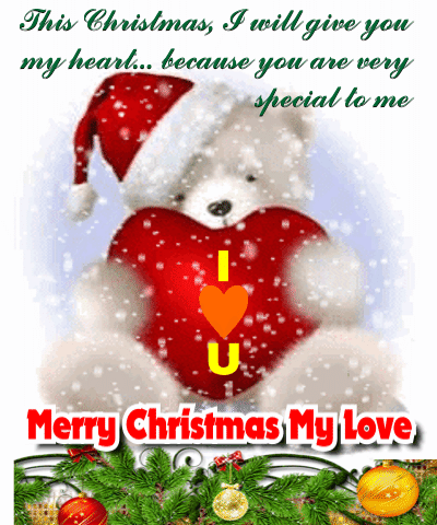 This Christmas I Give You My Heart Free Love eCards, Greeting Cards | 123 Greetings