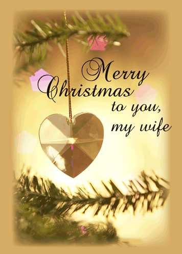 Christmas Love Wife-With Gold Heart.