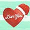 Love You Santa Heart.