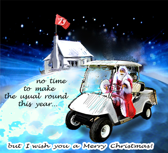 No Time To Make The Usual Round. Free Merry Christmas Wishes eCards | 123 Greetings