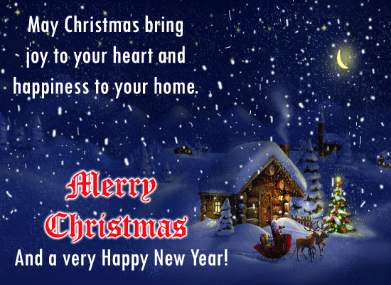 Merry Christmas! Happy New Year! Free Merry Christmas Wishes eCards
