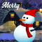 Snowman Christmas Greeting Ecard.