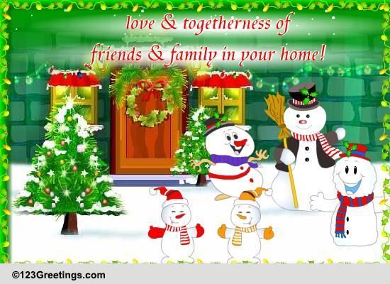 Joy, Love 'N Togetherness Free Merry Christmas Wishes eCards  123 Greetings