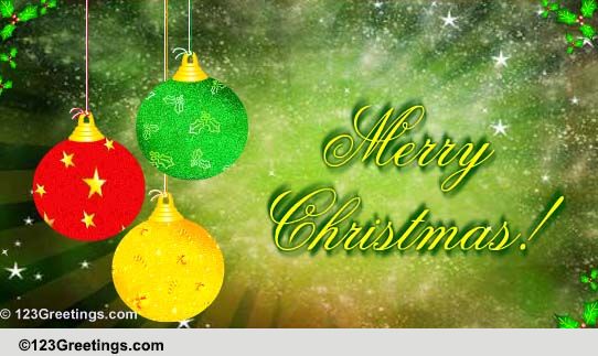 Merry Christmas &amp; Happy New Year! Free Merry Christmas Wishes eCards | 123 Greetings