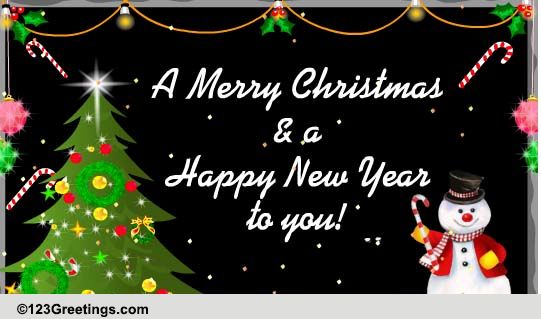 Christmas Holiday Greetings! Free Merry Christmas Wishes eCards | 123