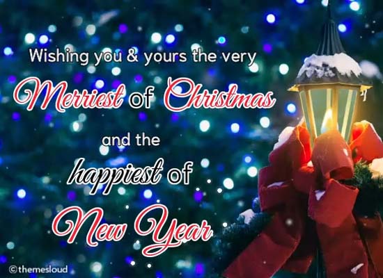 Wishing You Merriest Of Christmas Free Merry Christmas Wishes eCards  123 Greetings