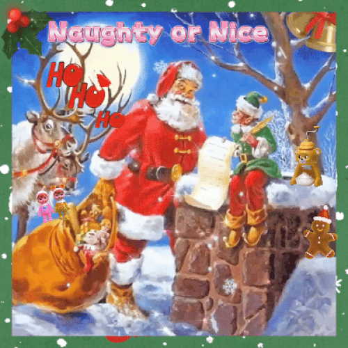 Naughty Or Nice. Free Santa Claus eCards, Greeting Cards | 123 Greetings