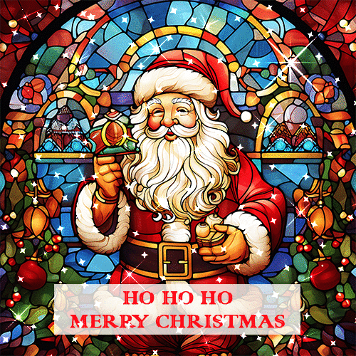 Ho Ho Ho Merry Christmas Santa Claus.
