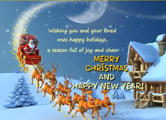 Season Of Joy And Cheer! Free Santa Claus eCards, Greeting Cards  123 Greetings