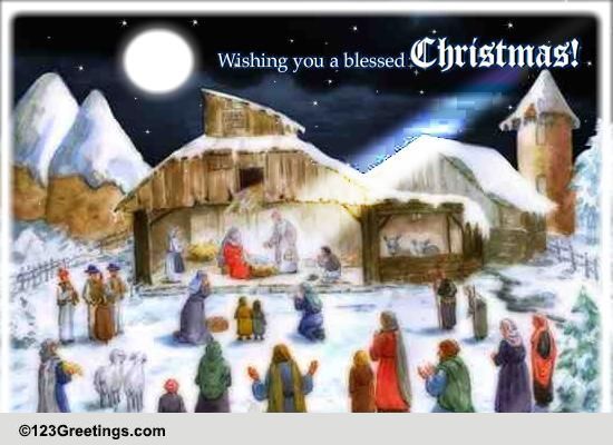 Wish You A Blessed Christmas! Free Religious Blessings eCards | 123