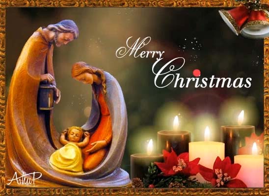 Peace, Love &amp; Joy On Christmas! Free Religious Blessings eCards | 123 Greetings