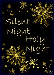 Silent Night Gold Card. Free Carols eCards, Greeting Cards | 123 Greetings