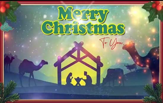 The Blessings Of Christmas. Free Nativity Scene Ecards, Greeting Cards 