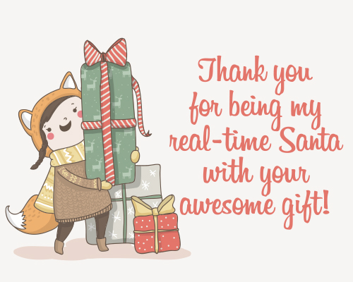 Thank Your Real Life Santa. Free Thank You eCards, Greeting Cards | 123 Greetings
