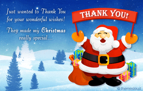 Your Wishes Made My Christmas Special! Free Thank You eCards | 123 Greetings