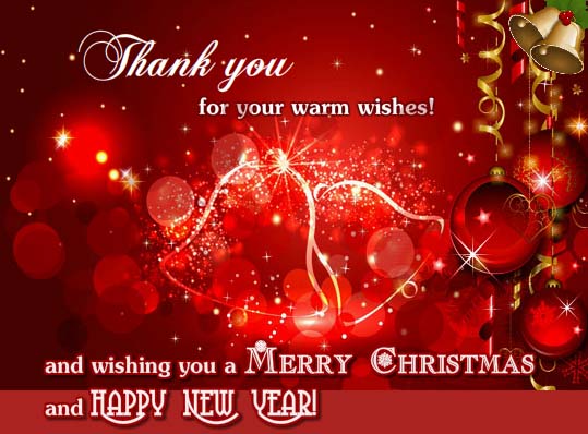 Christmas Thank You Ecard. Free Thank You Ecards, Greeting Cards 