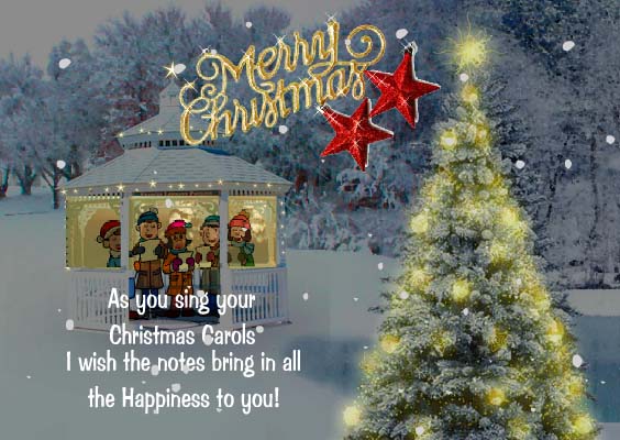 Bringing Happiness To You! Free Christmas Carol Day eCards  123 Greetings
