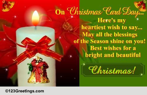 Christmas Card Day Cards Free Christmas Card Day Ecards Greeting