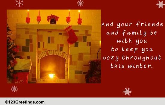 Winter With Friends And Family&hellip; Free Christmas Card Day eCards | 123