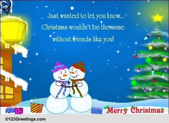 Christmas For Friends&hellip; Free Christmas Card Day eCards, Greeting Cards