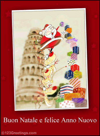 Buon Natale Cards.Buon Natale E Felice Anno Nuovo Free Italian Ecards Greeting Cards 123 Greetings