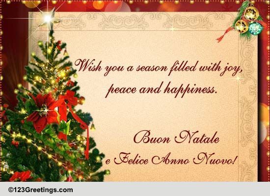 Buon Natale Wishes.Italian Christmas Greetings Free Italian Ecards Greeting Cards 123 Greetings