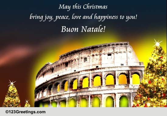 Christmas Wish&hellip; Buon Natale! Free Italian eCards, Greeting Cards | 123 Greetings