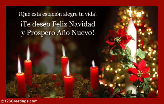 Feliz Navidad Y Prospero Año Nuevo! Free Spanish eCards | 123 Greetings